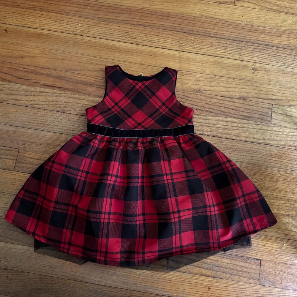 Toddler Girl’s Buffalo Plaid Holiday Dress Cat & Jack
